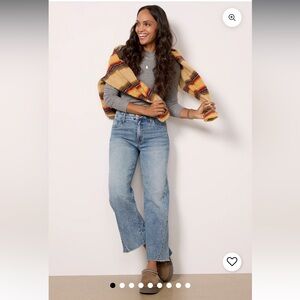 Kut from the Kloth Light Blue High-Rise Wide Leg Jeans